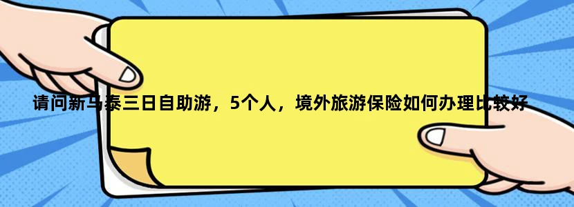 请问新马泰三日自助游，5个人，境外旅游保险如何办理比较好